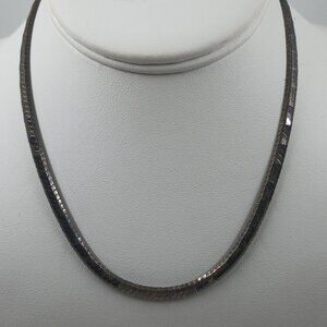 Milor 925 Sterling Silver Omega Necklace.